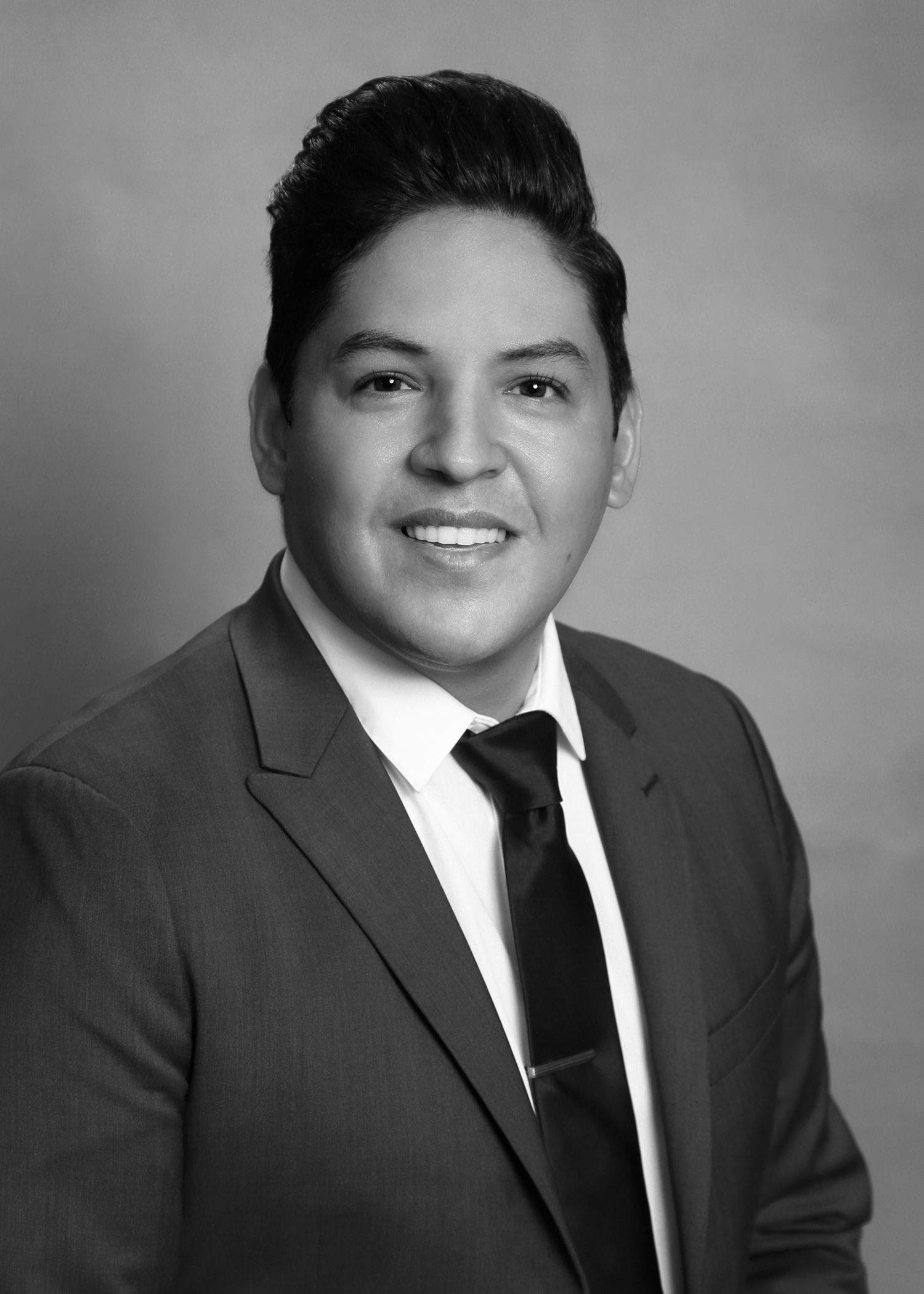 Councilor Eddy Morales - Black and White Photo